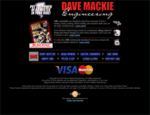 Tablet Screenshot of davemackie.com